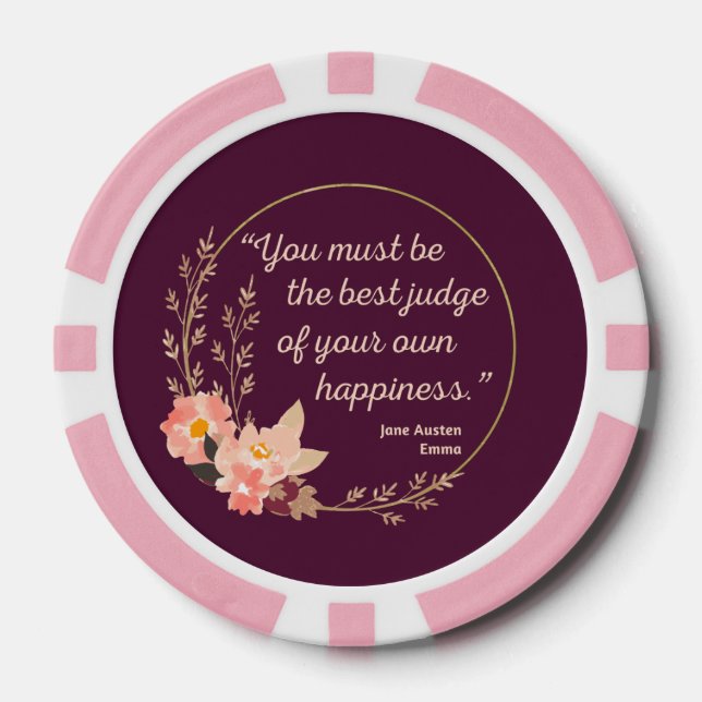 Emma By Jane Austen Quote I - Cute Style Poker Chips (Front)