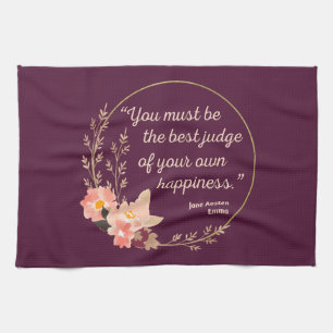 Emma By Jane Austen Quote I - Cute Style Tea Towel