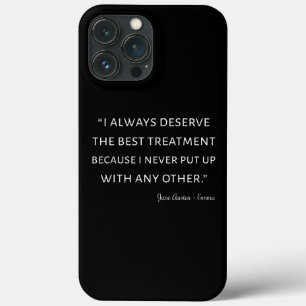 Emma By Jane Austen Quote II iPhone 13 Pro Max Case
