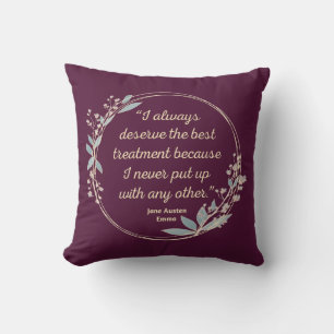 Emma By Jane Austen Quote II - Cute Style Cushion
