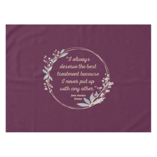 Emma By Jane Austen Quote II - Cute Style Tablecloth