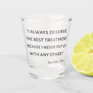 Emma By Jane Austen Quote II Shot Glass