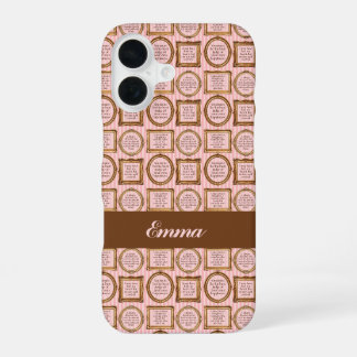 Emma by Jane Austen Quotes Personalised iPhone 16 Case