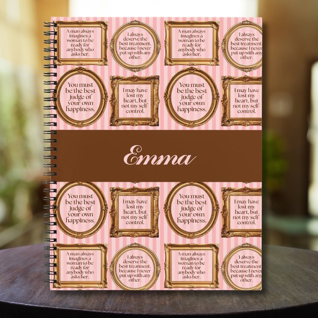 Emma by Jane Austen Quotes Personalised Journal (Creator Uploaded)