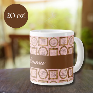 Emma by Jane Austen Quotes Personalised Jumbo Mug