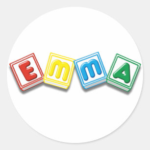 Emma Classic Round Sticker