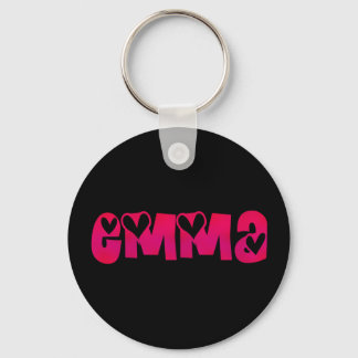 Emma in Hearts Key Ring