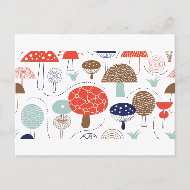 Emma Janeway Mushrooms Collection Postcard (Front)
