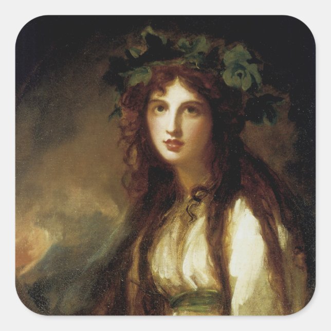 Emma, Lady Hamilton Square Sticker (Front)