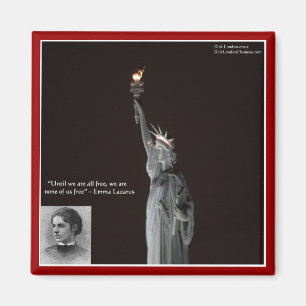 Emma Lazarus & Statue Of Liberty Gifts & Cards Magnet