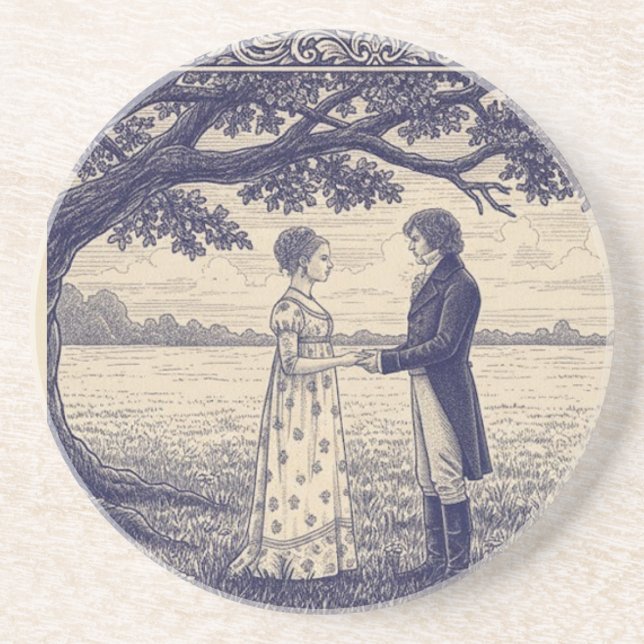 Emma & Mr. Knightley Coaster (Front)