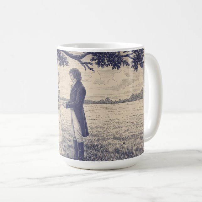 Emma & Mr. Knightley Coffee Mug (Front Right)