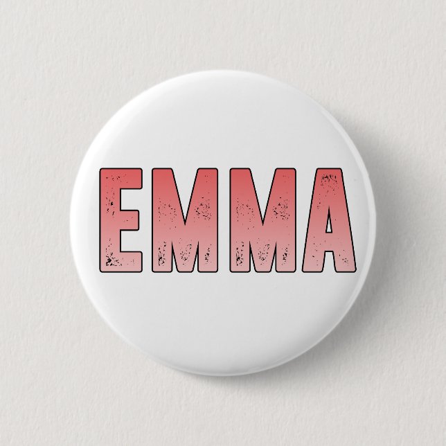 Emma name 6 cm round badge (Front)