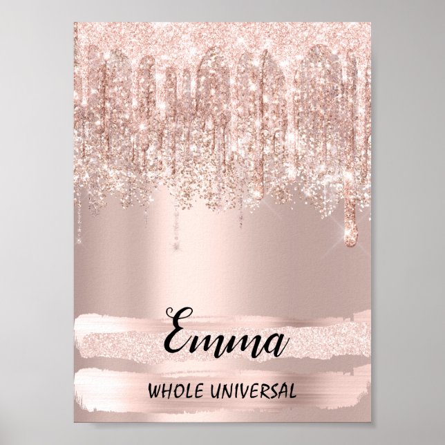 Emma Name Meaning Birthday Sweet 16th Bridal Gift Poster (Front)