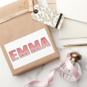 Emma name rectangular sticker