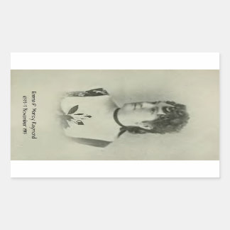 Emma P. Marcy Raymond Rectangular Sticker