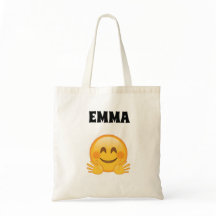 Emma- Personalized Emoji Tote Bag 
