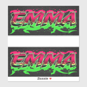 Emma Vorname Name Graffiti Aufkleber Sticker