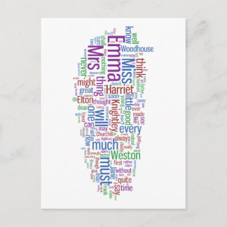 Emma Word Cloud Postcard