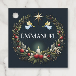 Emmanuel Christmas angels Favour Tags