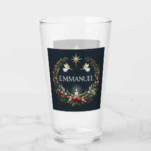 Emmanuel Christmas angels Glass