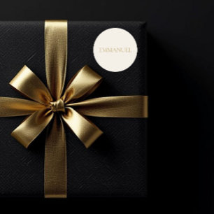 EMMANUEL Cream Christmas Sticker #2