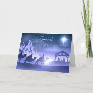 Emmanuel God With Us Christmas Card 