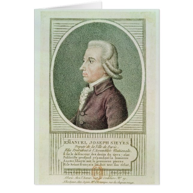 Emmanuel Joseph Sieyes (Front)