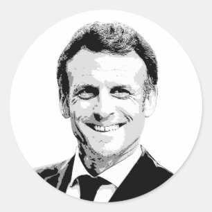 Emmanuel Macron Classic Round Sticker