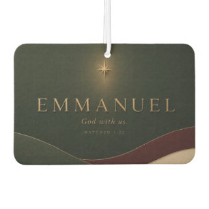 EMMANUEL   Matthew 1:23 Christian Car Air Freshener