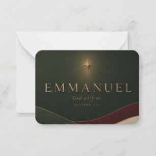 EMMANUEL Matthew 1:23 Christian Card