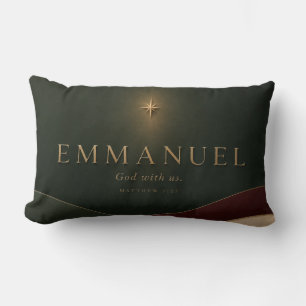 EMMANUEL Matthew 1:23 Christian Lumbar Cushion
