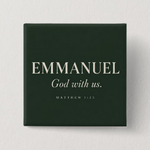 EMMANUEL Matthew 1:23 Christmas 15 Cm Square Badge