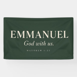 EMMANUEL Matthew 1:23 Christmas Banner