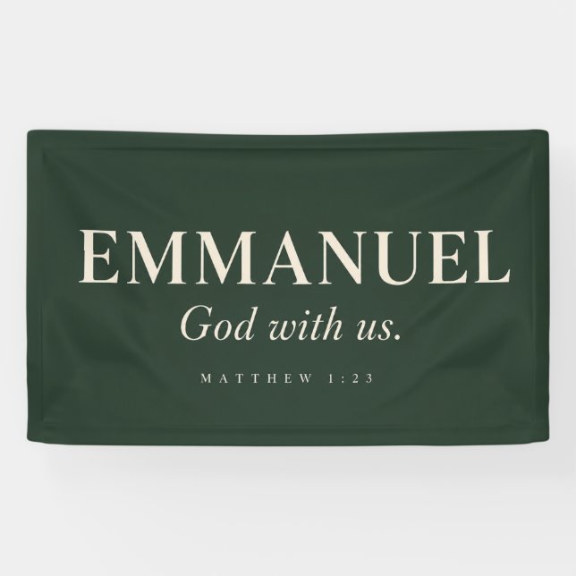 EMMANUEL | Matthew 1:23 | Christmas Banner (Horizontal)