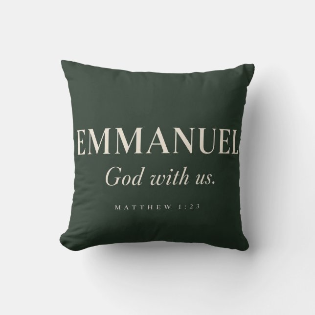 EMMANUEL | Matthew 1:23 | Christmas Cushion (Front)