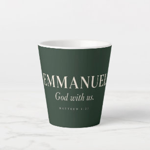 EMMANUEL Matthew 1:23 Christmas Latte Mug