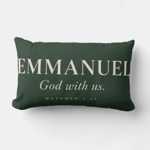 EMMANUEL Matthew 1:23 Christmas Lumbar Cushion