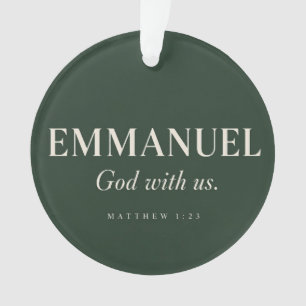EMMANUEL Matthew 1:23 Christmas Ornament