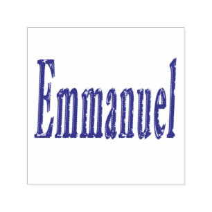 Emmanuel Name Logo, Self-inking Stamp