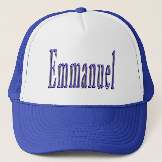 Emmanuel Name Logo, Trucker Hat (Front)