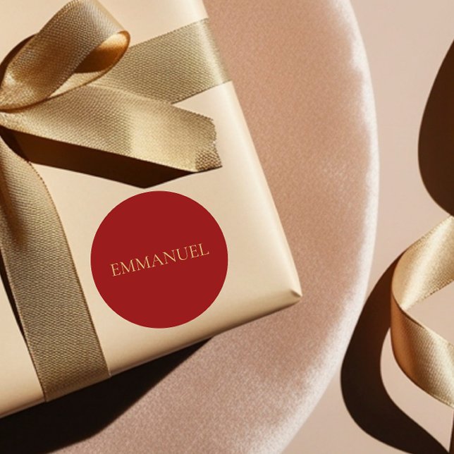 Emmanuel - Red Minimalist Christmas Sticker #4 (Creator Uploaded)