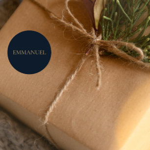 Emmanuel Sticker #3 – Navy Christian Christmas