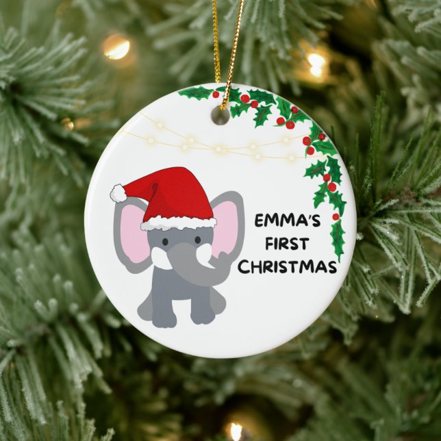 Emma's First Christmas  Ceramic Tree Decoration (Tree)