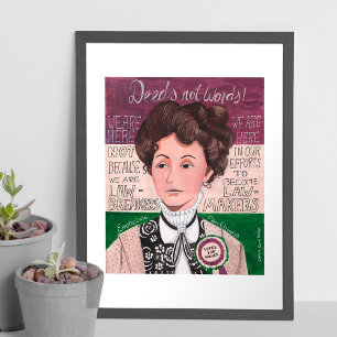 Emmeline Pankhurst   votes for women   Poster