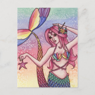 Emmy - Rainbow Mermaid Postcard