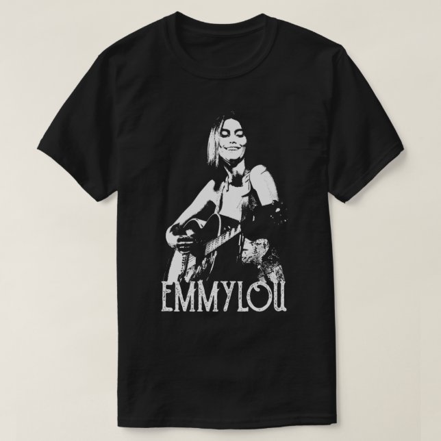 Emmylou White Stencil T-Shirt (Design Front)