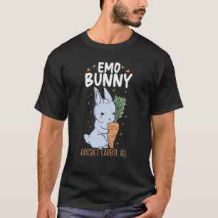 Emo Bunny Doesn't Carrot All Bunny Rabbit Animal B T-Shirt