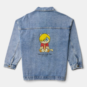Emo Cats With Ties Denim Jacket