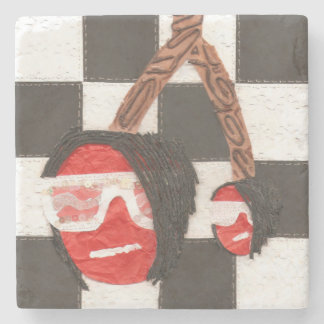 Emo Cherry Marble Coaster